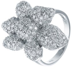 Кольцо из белого золота с бриллиантом (Арт.aas_r2265_wg)