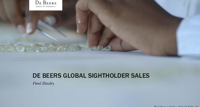 De Beers переживает падение продаж